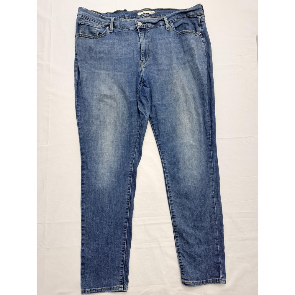 Levis 711 Skinny Jeans Womens 20W Blue Med‎ Wash Mid Rise Stretch 42x29